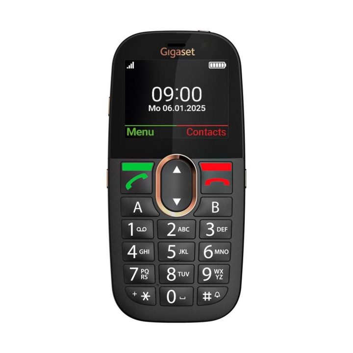 Telemóvel Gigaset Senior GL695 preto 4G tecla de chamada SOS…