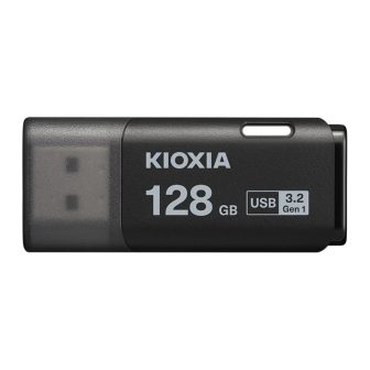 Memória USB 3.2 KIOXIA U301 hayabusa 128GB preto (LU301K128GG4)