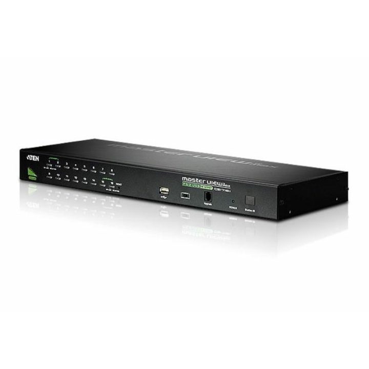 ATEN Switch KVM VGA PS/2-USB de 16 puertos con puerto para conexión…
