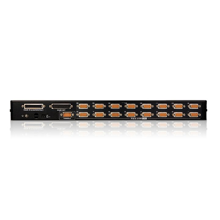 ATEN 16-Port VGA PS/2-USB KVM Switch with Daisy-Chain and USB…
