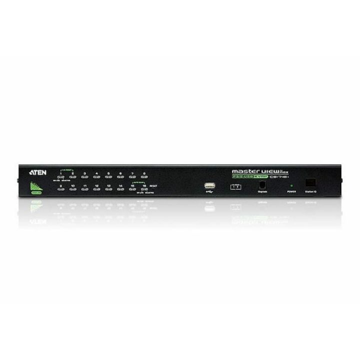 ATEN 16-Port VGA PS/2-USB KVM Switch with Daisy-Chain and USB…