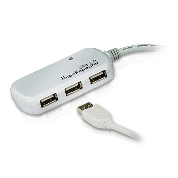 ATEN Cabo extensor USB 2.0 de 12 m com hub de quatro portas (suporta…
