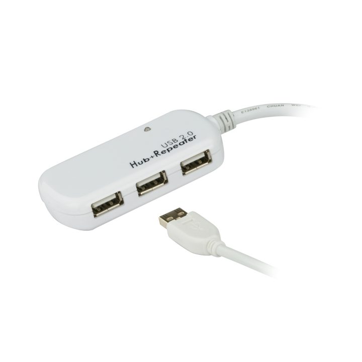 ATEN Cabo extensor USB 2.0 de 12 m com hub de quatro portas (suporta…