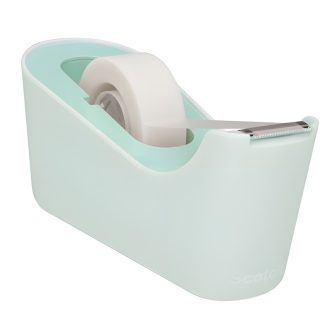 Dispensador de mesa C18 cor menta com rolo de fita invisível 19mm x…