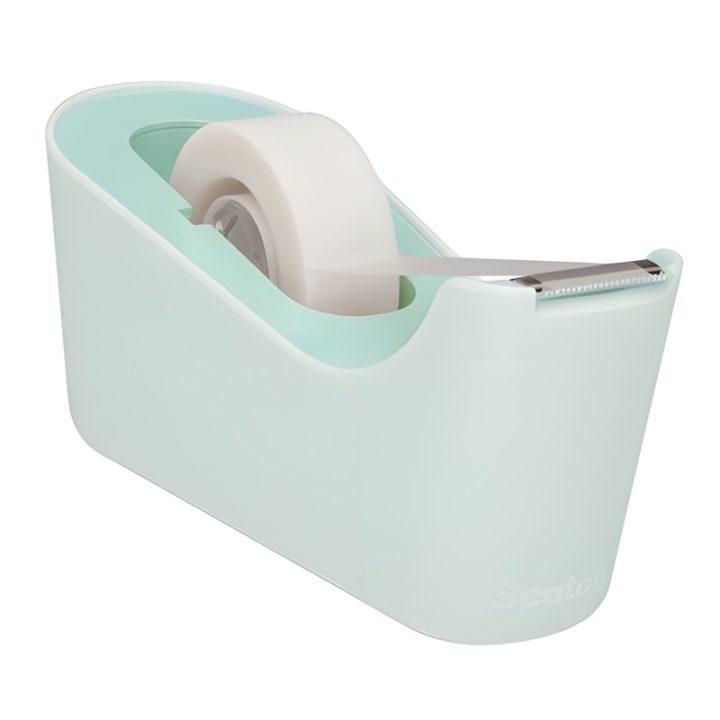 Dispensador portarrollos C18 de sobremesa color menta con rollo cinta…
