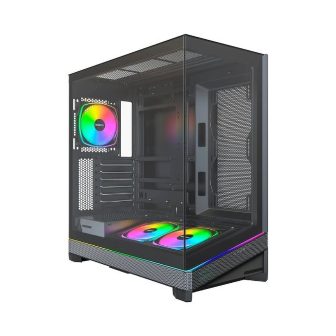 Torre ATX Montech sky 3 ARGB black ATX, Micro-ATX, Mini-ATX (SKY 3…
