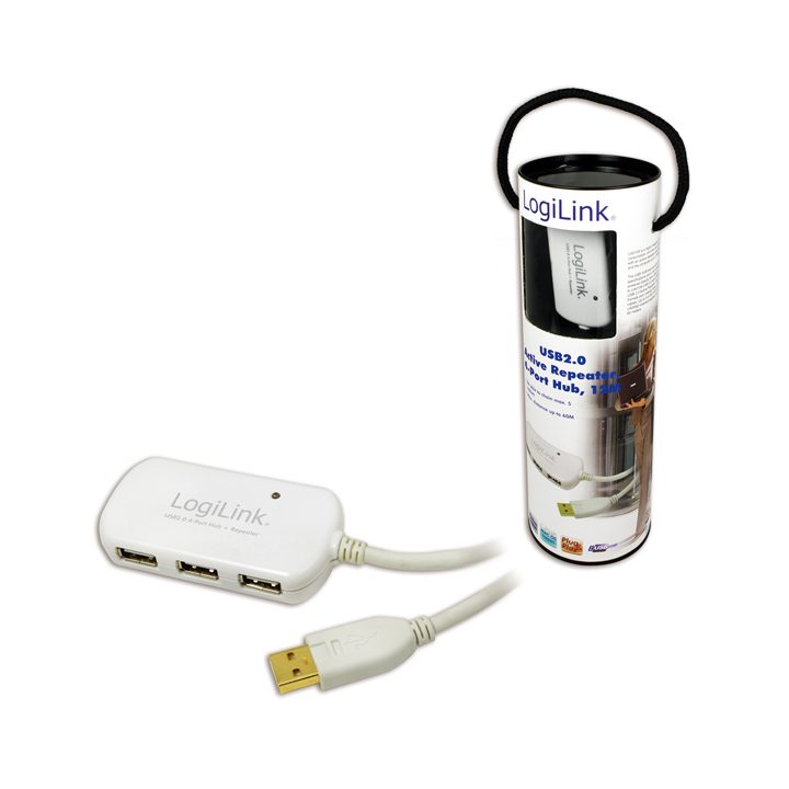 LogiLink UA0108 Interface Hub 480 Mbit/s White