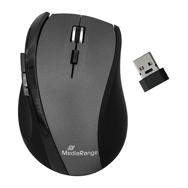 Rato óptico Mediarange MROS203 sem fios bk-grey