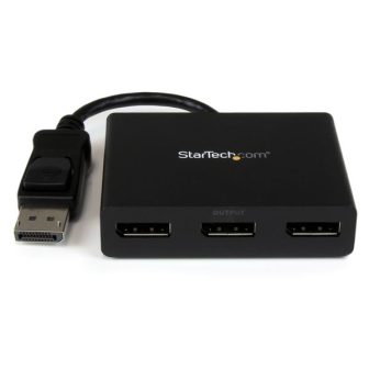 StarTech.com 3-Port DisplayPort 1.2 MST Hub - 3-Monitor DP Splitter -…