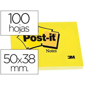 Pack 12 blocs 100 hojas notas adhesivas 38X51MM canary yellow sin…
