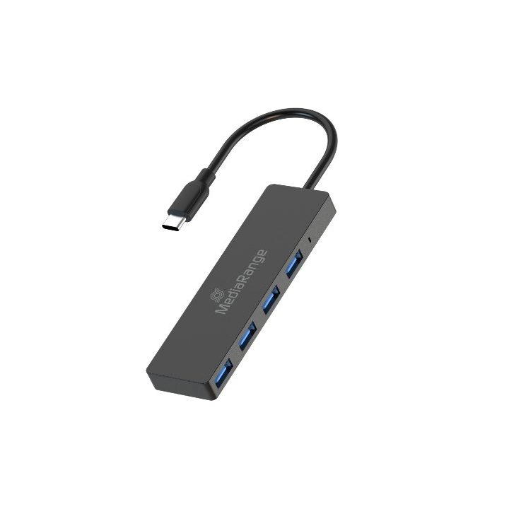 Hub Mediarange USB-C 4xusb 3.0 USB-C 3.0 (MRCS508)