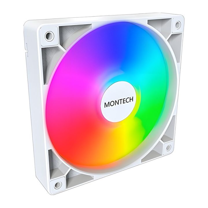 Montech GF120 PWM White 120x120 Fan (GF120 ARGB PWM (W))
