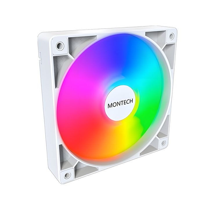Montech GF120 PWM White 120x120 Fan (GF120 ARGB PWM (W))