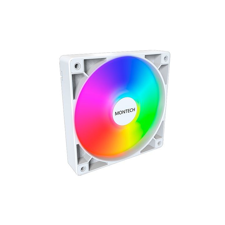 Ventoinha 120X120 Montech GF120 pwm white (GF120 ARGB PWM (W))