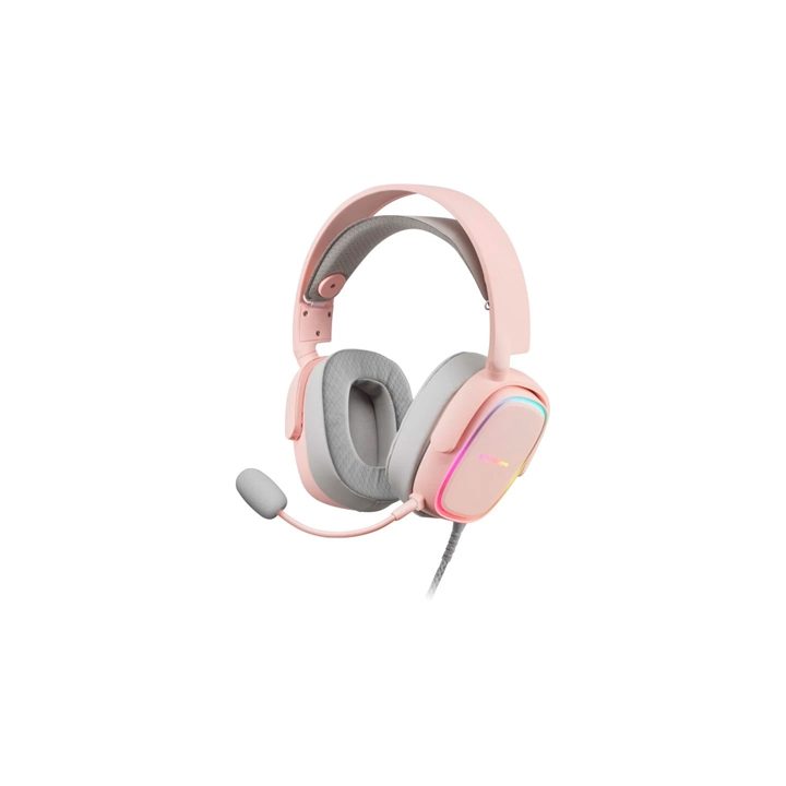 Mars Gaming MHAX Pink, RGB Gaming Headset, Detachable Microphone…