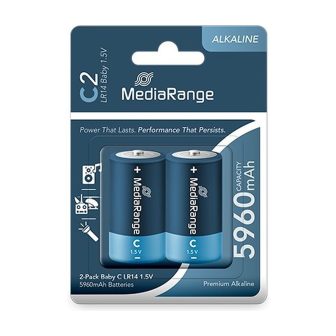 Pilhas alcalinas Mediarange baby-c (MRBAT108)
