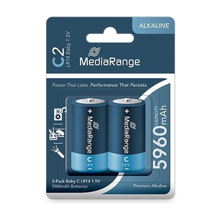 Mediarange Baby-C Alkaline Batteries (MRBAT108)