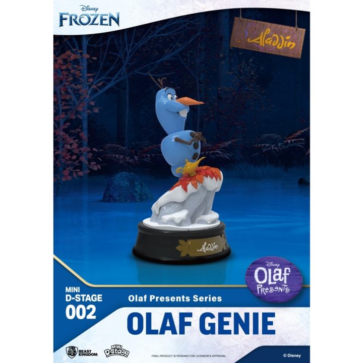 Figura Beast Kingdom MiniDstage Disney Olaf apresenta Olaf Gênio…