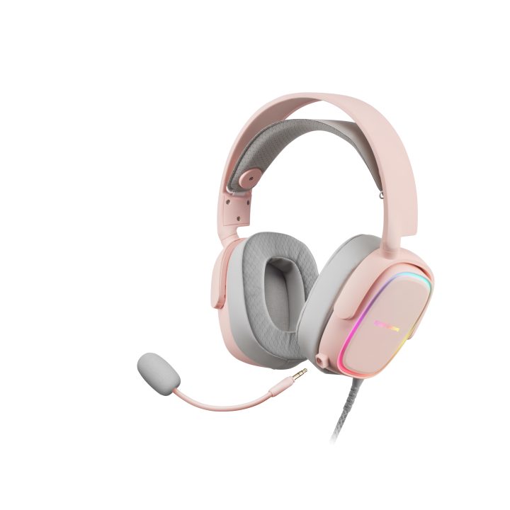 Mars Gaming MHAX Pink, RGB Gaming Headset, Detachable Microphone…