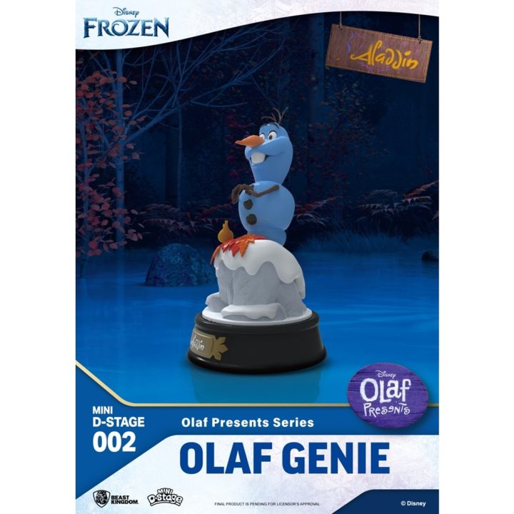 Figura Beast Kingdom MiniDstage Disney Olaf apresenta Olaf Gênio…