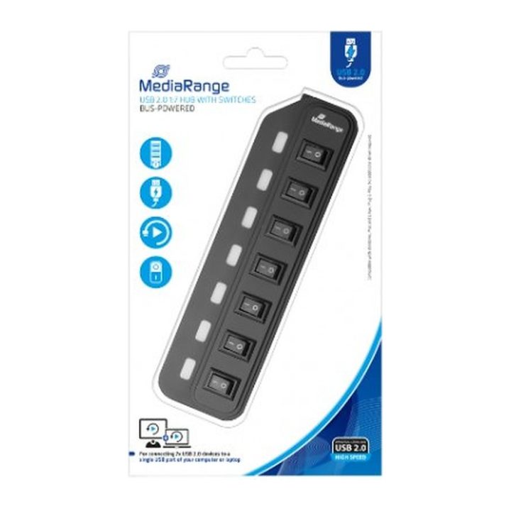 Mediarange USB 2.0 Hub 7xUSB 2.0 (MRCS504)