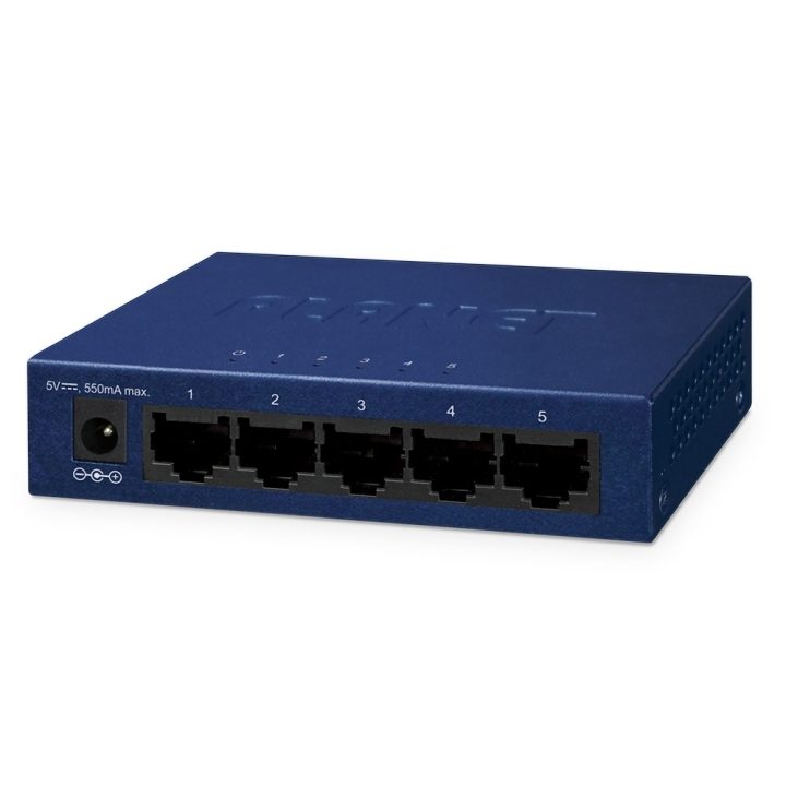 PLANET FSD-503 Fast Ethernet (10/100) Switch Blue