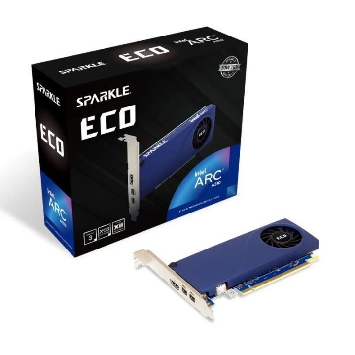Sparkle Intel Arc A310 ECO 4GB DDR6 LP Bracket Graphics Card…
