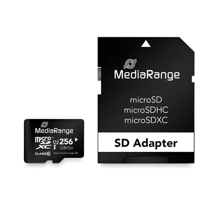 Mediarange 256GB micro SDXC Memory Card + SD Adapter (MR946)