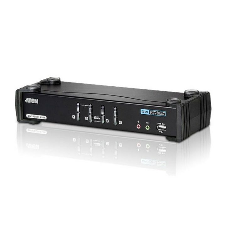 ATEN 4-Port Dual Link DVI/Audio USB KVMP™ Switch