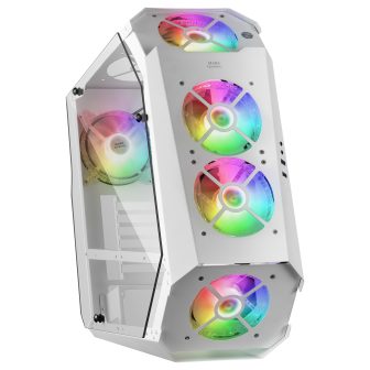 Mars Gaming MC51W, Caixa PC Gaming ATX, Duplo Vidro Temperado, 5x…