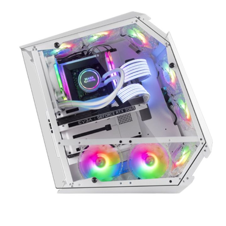 Mars Gaming MC51W, Caixa PC Gaming ATX, Duplo Vidro Temperado, 5x…