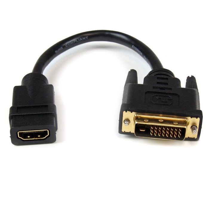 StarTech.com 20cm HDMI to DVI Adapter - DVI-D Male - HDMI Female -…