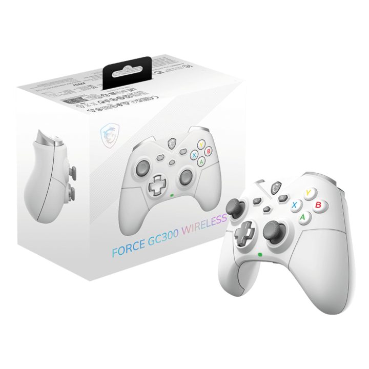 MSI FORCE GC300 WIRELESS WHITE White USB 2.0 Analog Gamepad PC