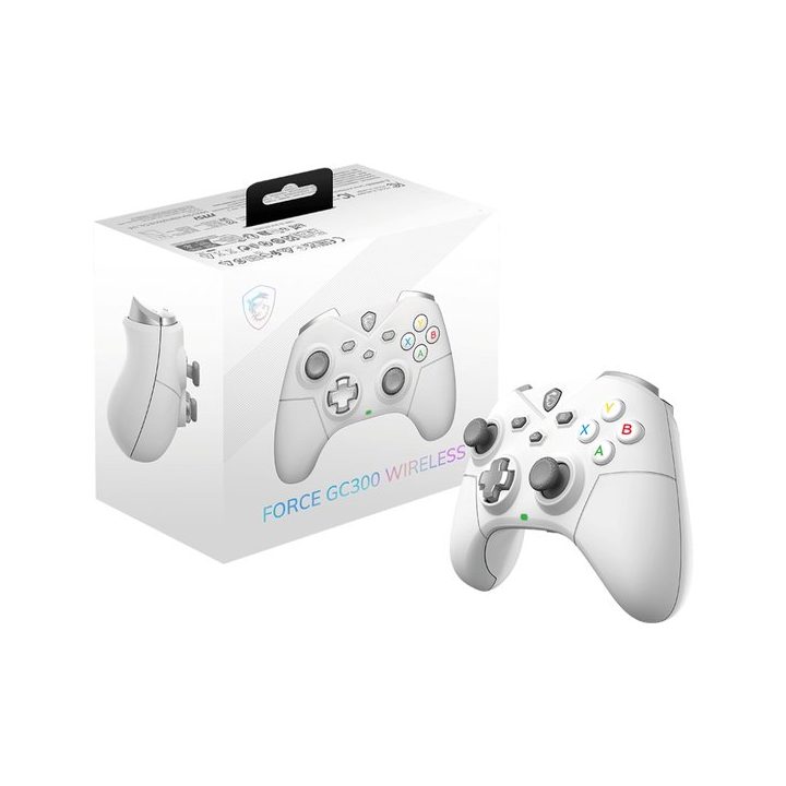 MSI FORCE GC300 WIRELESS WHITE White USB 2.0 Analog Gamepad PC