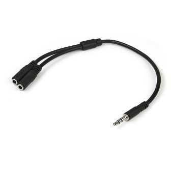 StarTech.com Adaptador Divisor de Auriculares Mini-Jack 3,5mm 3 pines…
