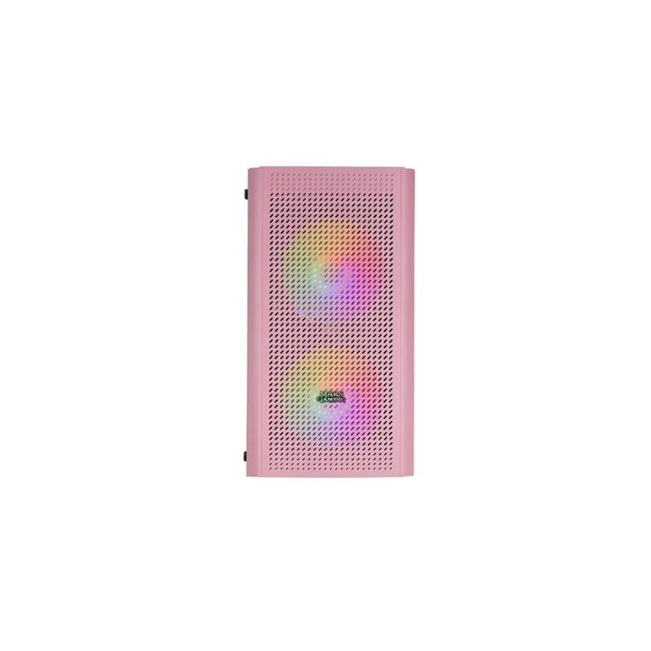 Mars Gaming MC300P Rosa, Caja PC Micro ATX, Cristal Templado, Frontal…