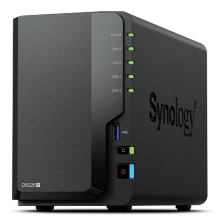 Servidor NAS Synology DiskStation DS225+ 2GB 2 baias Gigabit Ethernet