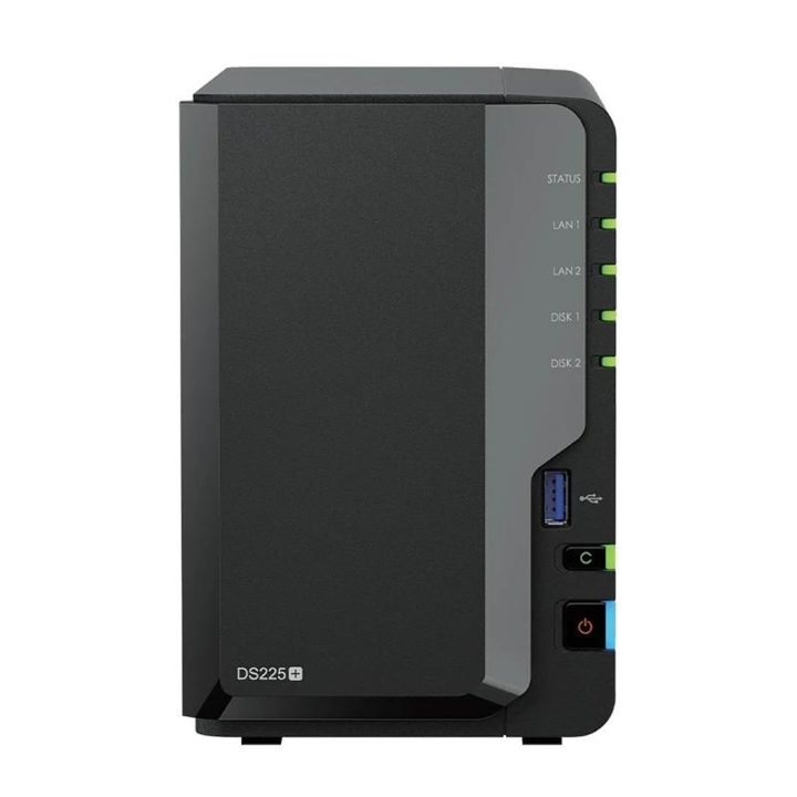 Servidor NAS Synology DiskStation DS225+ 2GB 2 baias Gigabit Ethernet