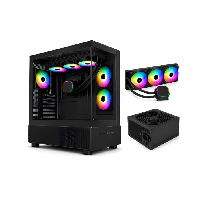 Montech XR Black Liquida 360 ATX Tower 650W (XR PF360 650B)