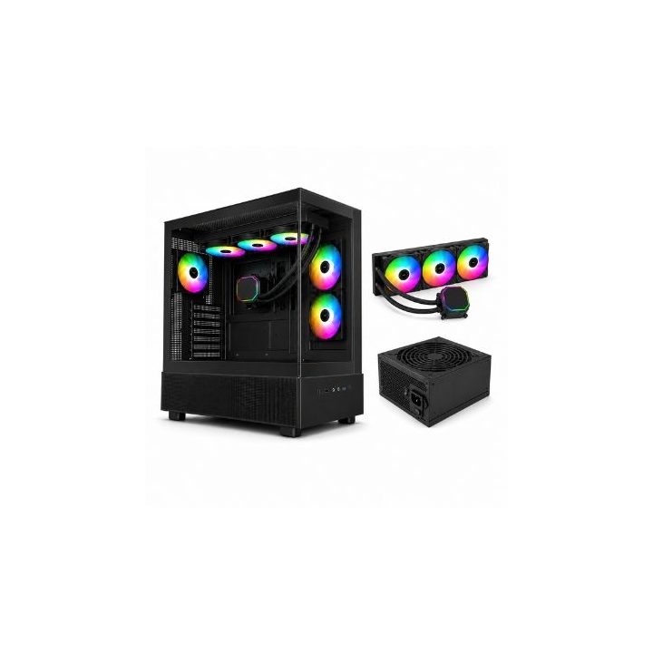 Montech XR Black Liquida 360 ATX Tower 650W (XR PF360 650B)