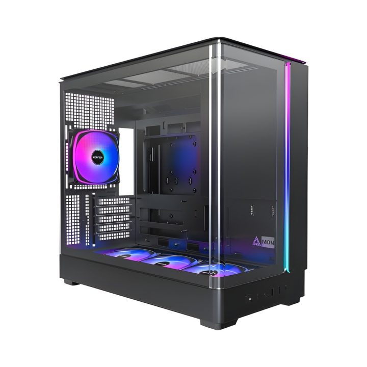 Torre mATX Montech King 15 Pro ARGB preta (KING 15 PRO (B))