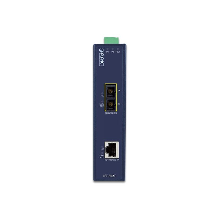 PLANET IFT-802T convertidor de medio 200 Mbit/s 1310 nm Azul