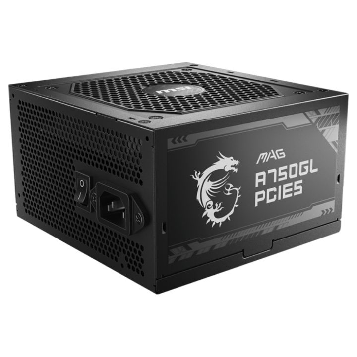 MSI MAG A750GL PCIE5 Power Supply Unit 750 W 20+4 pin ATX ATX Black