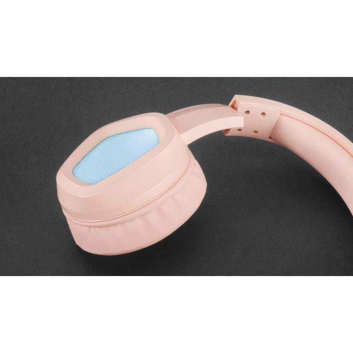 Mars Gaming MH320P Rosa, Auriculares Neodimio RGB Flow, Micrófono y…
