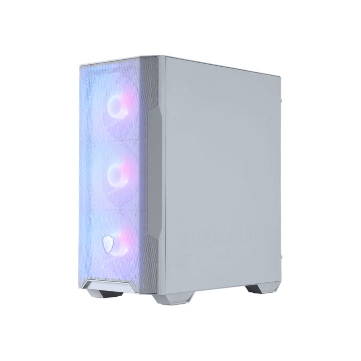 MSI MAG Forge M100R Micro Torre Transparente, Branco