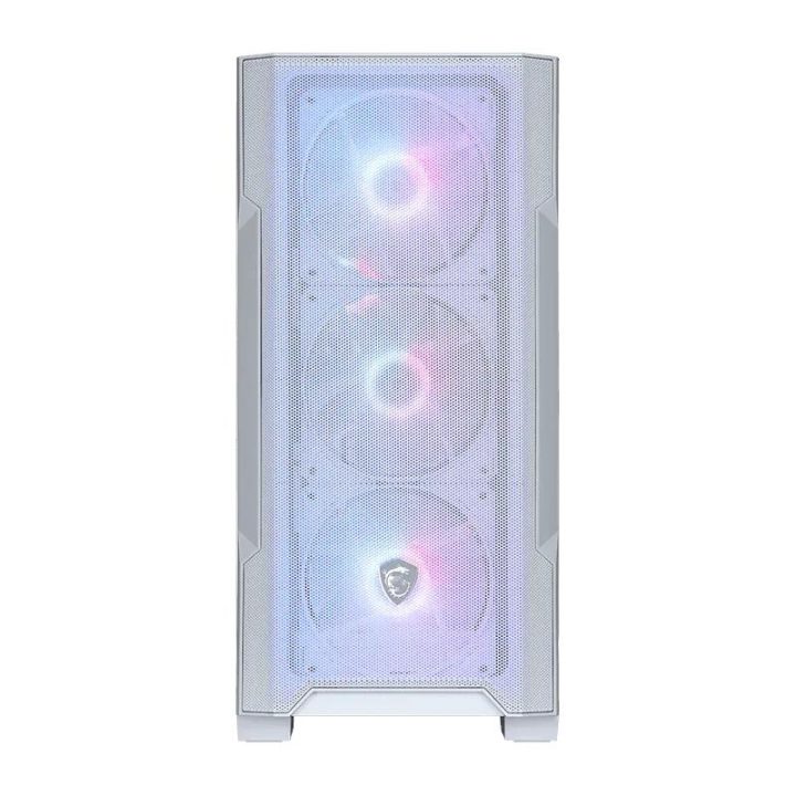 MSI MAG Forge M100R Micro Torre Transparente, Branco