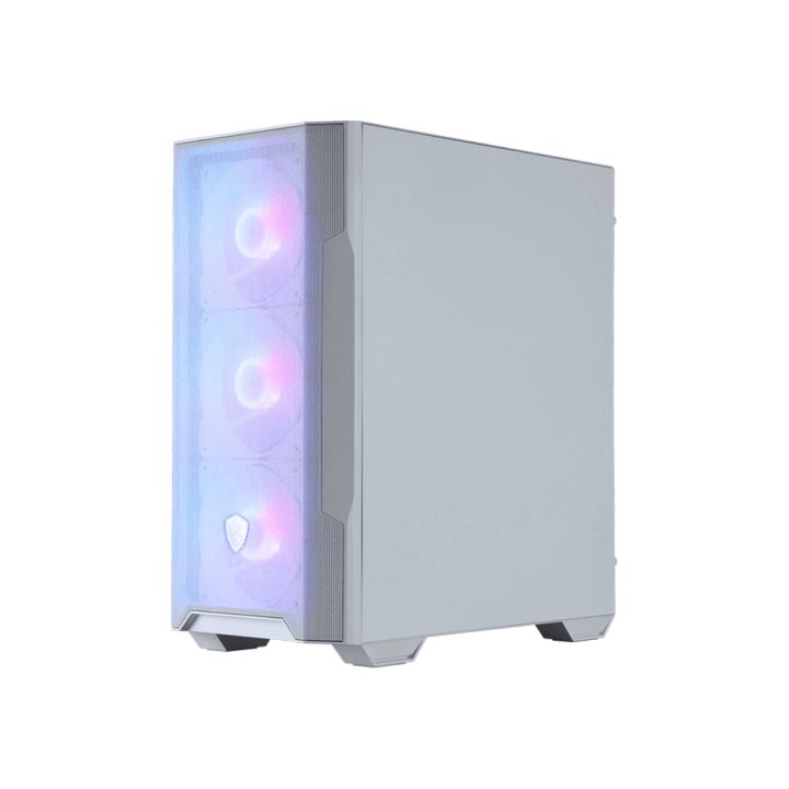 MSI MAG Forge M100R Micro Torre Transparente, Branco