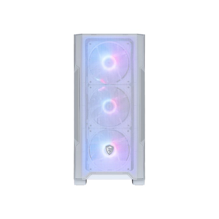 MSI MAG Forge M100R Micro Torre Transparente, Blanco