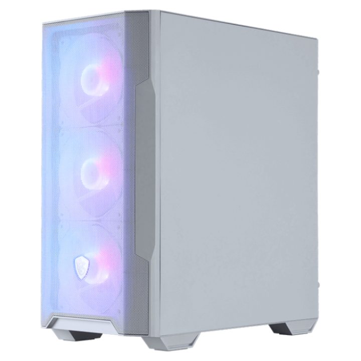 MSI MAG Forge M100R Micro Torre Transparente, Blanco