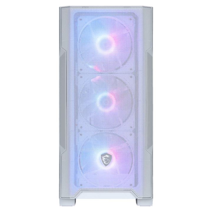 MSI MAG Forge M100R Micro Torre Transparente, Blanco